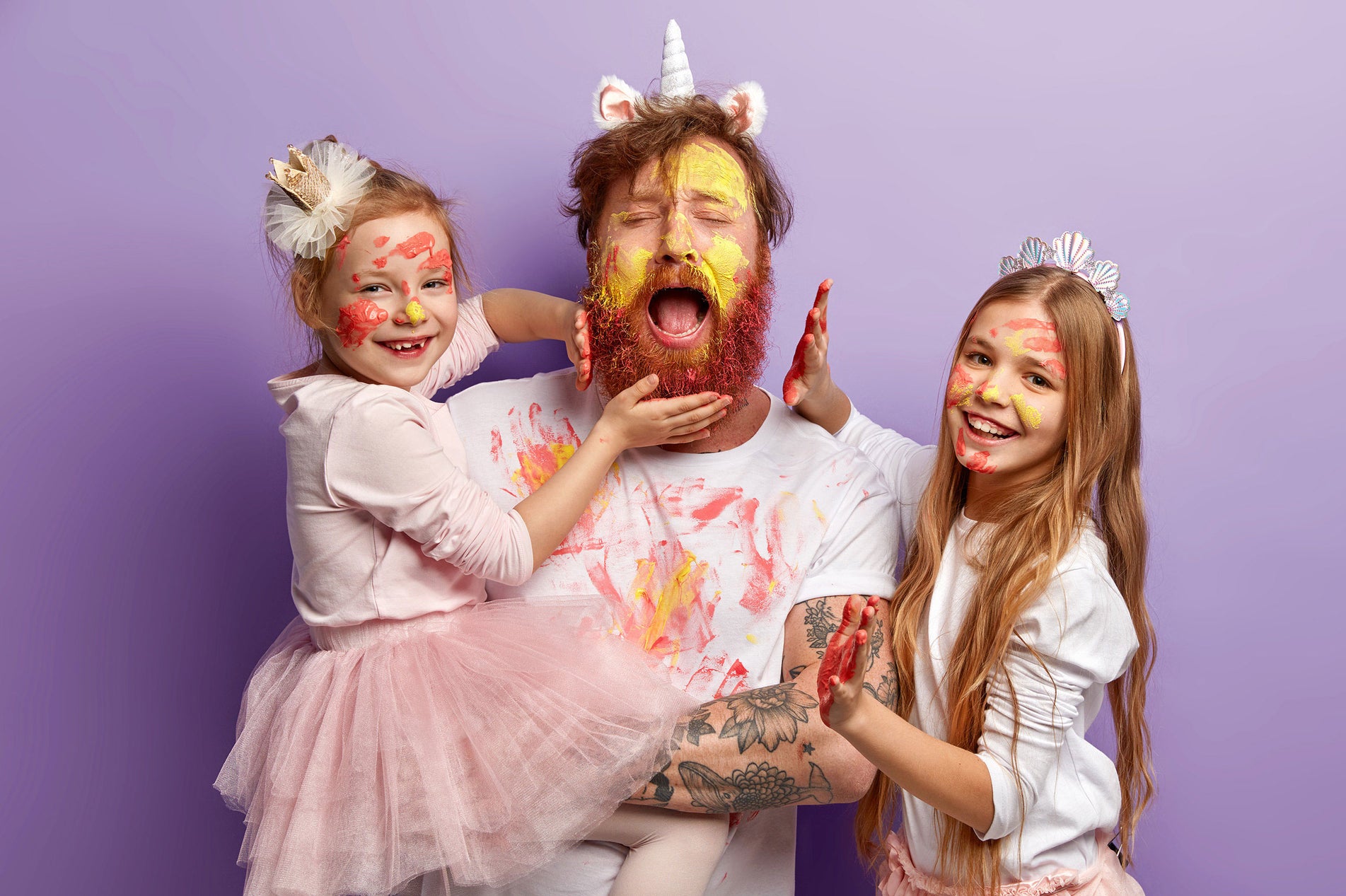 PAINTING WITH DADDY <br>GONE WRONG