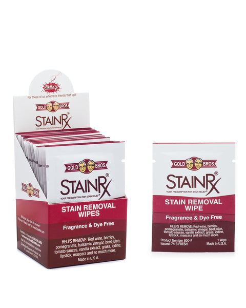 Fragrance & Dye Free Stain Rx® Box of 18 Wipes